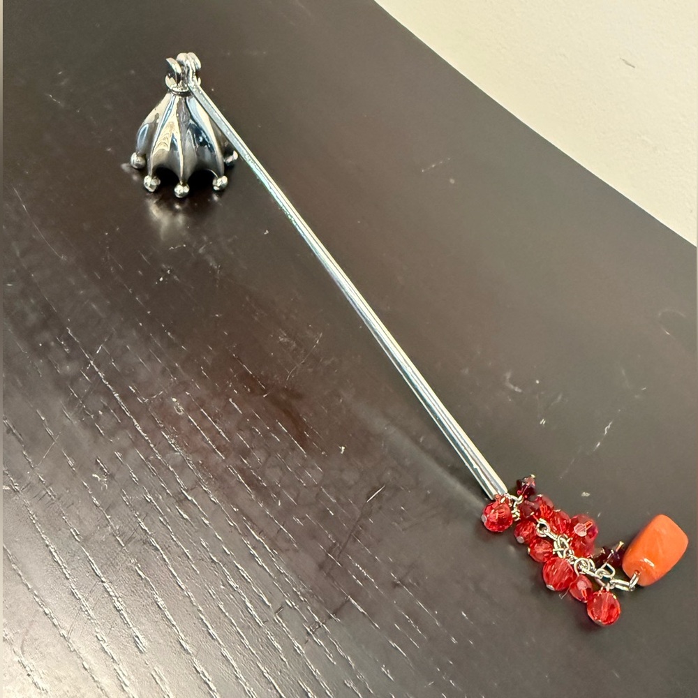 ❤️ Vintage Cute Umbrella shaped candle snuffer with beads tassle